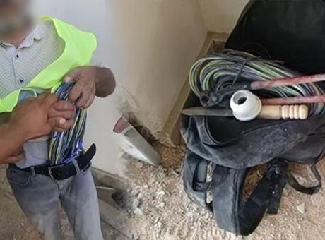 İşçi yeleğini giydi, şantiyeye girdi! 300 bin liralık vurgunda suçüstü