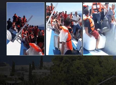 Girne’de dehşet anları! Alabora olan gemiden görüntüler: Batıyoruz, her şey gitti