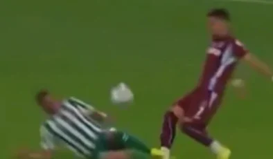 Konya’da tartışmalı an! Trabzonspor kırmızı kart bekledi
