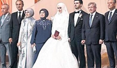 Davutoğlu oğlunu evlendirdi