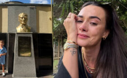 Okulun ilk günü pozu! Oyuncu Hande Soral gözyaşlarını tutamadı