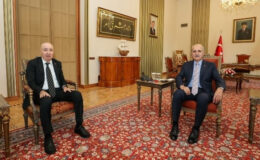 TBMM Başkanı Kurtulmuş, Cumhurbaşkanı Başdanışmanı ve 15 Temmuz Gazisi Aslan’ı kabul etti
