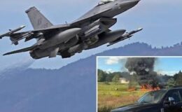 ABD’de F-16 savaş uçağı düştü! Pilot fırlatma koltuğunu kullandı