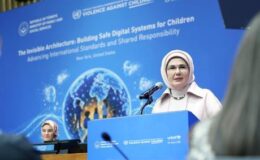 Emine Erdoğan, BM’de konuştu: ‘Çocuklar, zihinlerine göz konulmuş hedef kitleye dönüştürüldü’