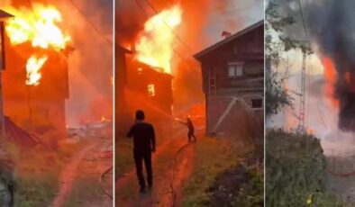 Kastamonu’da köy yangını! Bölgeye çok sayıda ekip sevk edildi