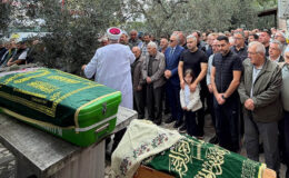 Acı veda: Hamile anne ve 3 yaşındaki kızı son yolculuğuna uğurlandı