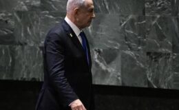 BM’de dev protesto! Tutuklanma emri olan Netanyahu boş salona konuştu