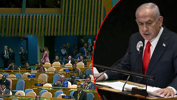 Netanyahu’ya BM’de dev protesto: Boş salona konuştu