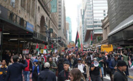 Manhattan’da Netanyahu protestosu