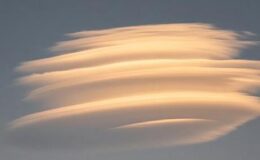 Erzincan’da gökyüzünde UFO’yu andıran görüntü! Mercek bulutu hayran bıraktı