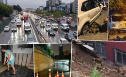 İstanbul ve Ankara’da yağış alarmı! Yollar göle döndü, evleri su bastı