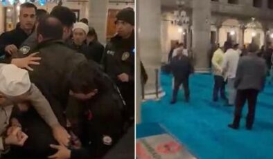 Eyüpsultan Camii’nde kavga çıktı, bir kişi havaya ateş açtı