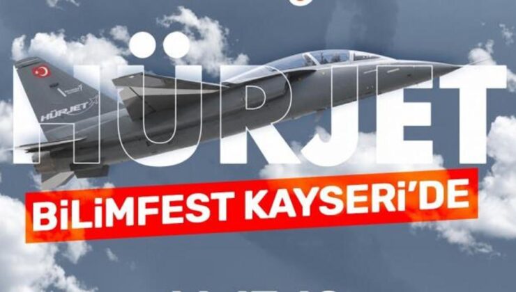 Hürjet ve Türk Yıldızları, 8’inci Bilimfest Kayseri’de gökyüzü tutkunlarıyla buluşacak