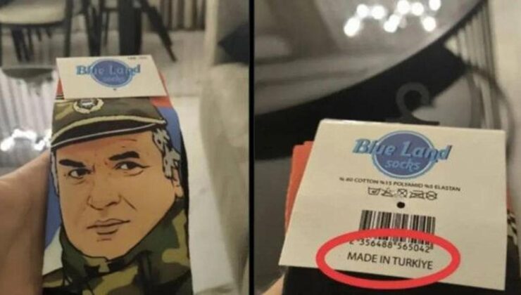 Bakanlıktan, Mladic baskılı çorap görseline suç duyurusu