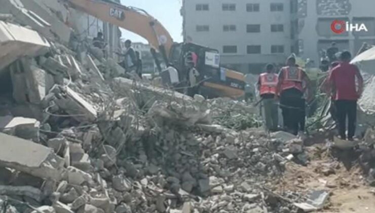 Gazze’de 7 katlı bina çöktü: Çok sayıda can kaybı var!