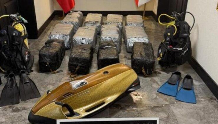 Mersin Limanı’nda 350 kilogram kokain ele geçirildi