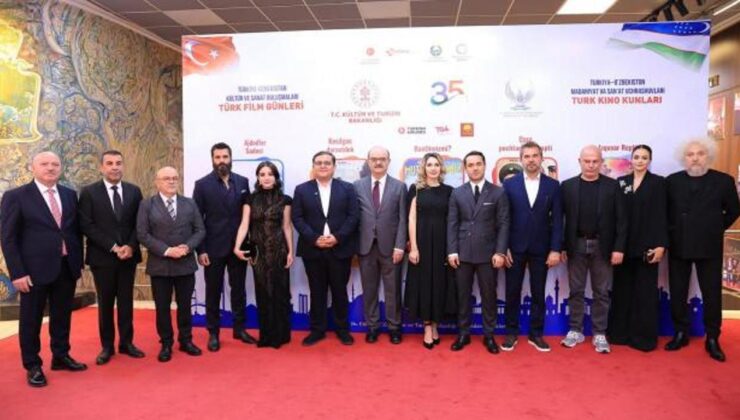 Özbekistan’da Türk sineması rüzgarı esti! Taşkent’te Türk sanatçılara yoğun ilgi