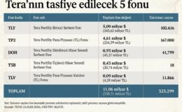 Tasfiye kararı verilen fonların büyüklüğü 17 milyar dolar