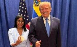 Trump, Rodriguez’le ilk kez bir araya geldi