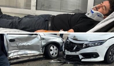 Ünlü oyuncu eşiyle trafik kazası geçirdi!