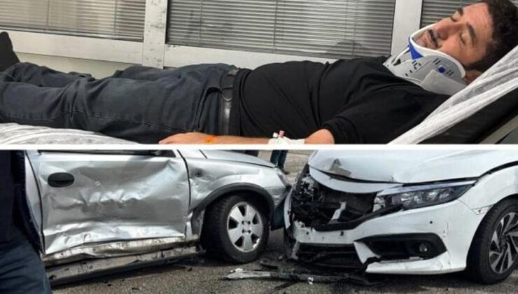 Ünlü oyuncu eşiyle trafik kazası geçirdi!