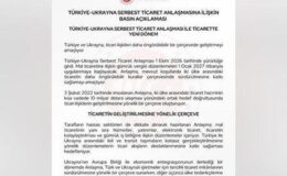 Türkiye-Ukrayna Serbest Ticaret Anlaşması yürürlüğe girdi
