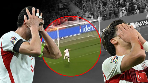 Belçika-Türkiye maçının kırılma anı: Merih Demiral boş kaleyi kaçırdı!