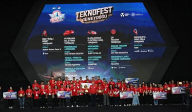 Cumhurbaşkanı Erdoğan, TEKNOFEST Güneydoğu kapsamında düzenlenen yarışmalarda birincilere ödüllerini verdi
