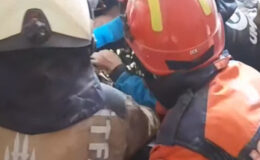 Maltepe’de çöken bina! Ekiplerin kurtarmada ilk görüntüleri