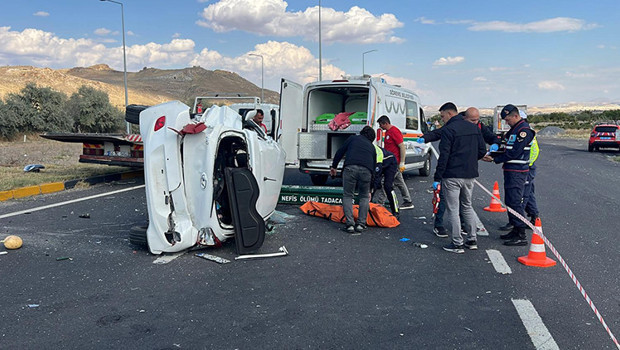 Nevşehir’deki Göreme Kavşağı’nda can pazarı: Takla atan otomobilin sürücüsü ve eşi öldü