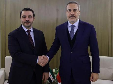 Dışişleri Bakanı Hakan Fidan Suriye Dışişleri Bakanı Şeybani ile görüştü
