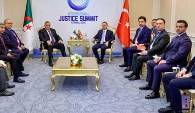 Bakan Gürlek, Arnavut ve Cezayirli mevkidaşlarıyla görüştü