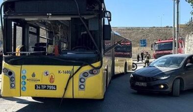 Sultangazi’de İETT otobüsü duvara çarptı! Yaralılar var