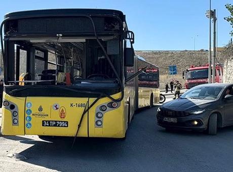 Sultangazi’de İETT otobüsü duvara çarptı! Yaralılar var