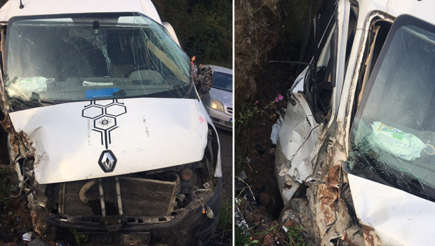 Ordu’da okul servisi şarampole devrildi: 5’i öğrenci 6 kişi yaralandı