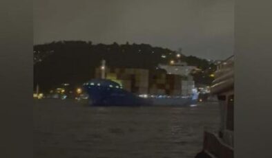 İstanbul Boğazı’nda sürüklenen gemi kurtarıldı