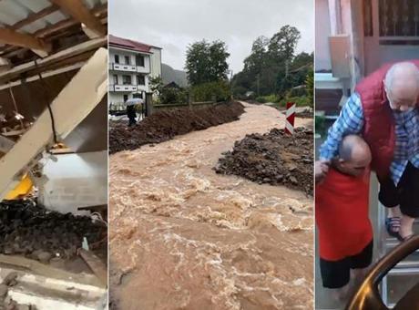 Sakarya’daki sel felaketi depremi aratmadı! Evler, ahırlar yıkıldı