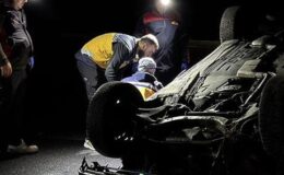 Nevşehir’de devrilen otomobilin sürücüsü hayatını kaybetti