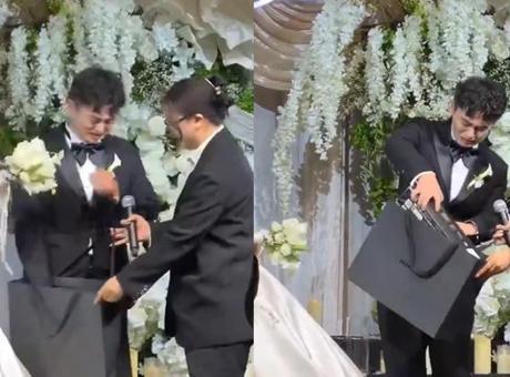 Düğünde gelinden büyük sürpriz! Damat görünce gözyaşlarına boğuldu: ‘Gerçek aşk budur’