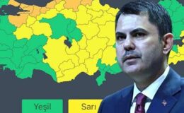 Bakan Kurum Meteoroloji hava durumu haritasını paylaşarak uyardı: 10 il için turuncu, 26 il için ise sarı kod!