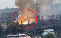 Diyarbakır’da trafo merkezinde yangın ve patlamalar kamerada