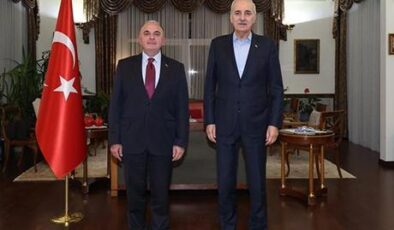 TBMM Başkanı Kurtulmuş, Türkiye’nin Bişkek Büyükelçiliğini ziyaret etti