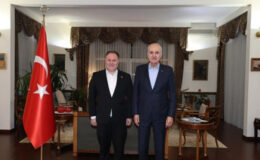 TBMM Başkanı Kurtulmuş, Türkiye’nin Bişkek Büyükelçiliğini ziyaret etti