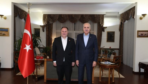 TBMM Başkanı Kurtulmuş, Türkiye’nin Bişkek Büyükelçiliğini ziyaret etti