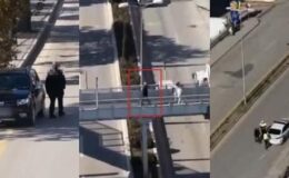 Polisi görünce arabayı yolda bırakıp yürüdü! Kurnaz sürücünün planını dron bozdu: Böyle yakalandı