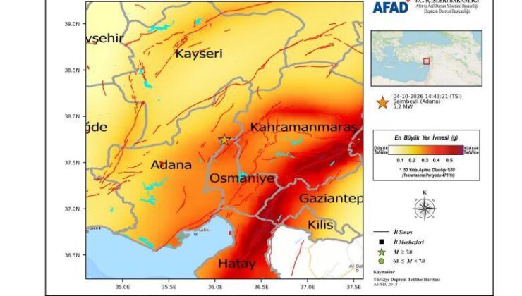 Adana’daki depremler silsilesinin raporunu AFAD duyurdu: 16 artçı deprem