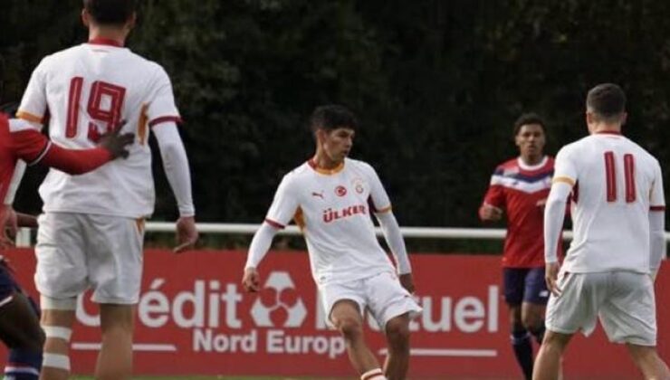 Galatasaray’ın gençleri Fransa’da Lille’e direnemedi!