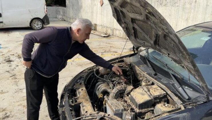 Selde zarar gören araçlar sanayi yolunu tuttu